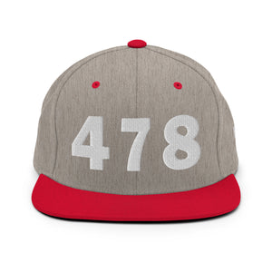 478 Area Code Snapback Hat