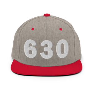 630 Area Code Snapback Hat