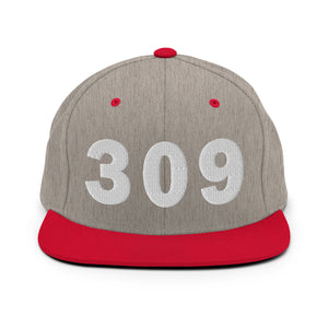 309 Area Code Snapback Hat