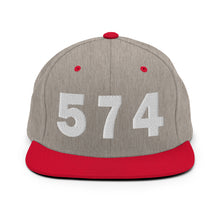 Load image into Gallery viewer, 574 Area Code Snapback Hat