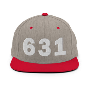 631 Area Code Snapback Hat