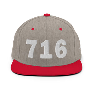 716 Area Code Snapback Hat
