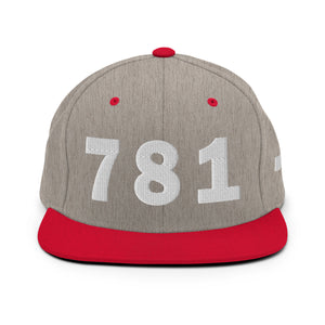 781 Area Code Snapback Hat