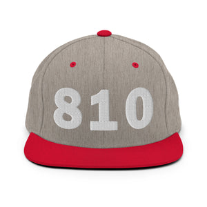 810 Area Code Snapback Hat