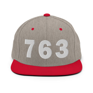 763 Area Code Snapback Hat