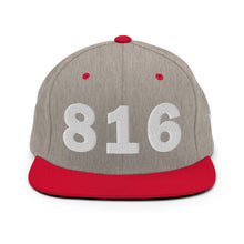 Load image into Gallery viewer, 816 Area Code Snapback Hat