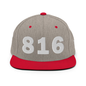 816 Area Code Snapback Hat