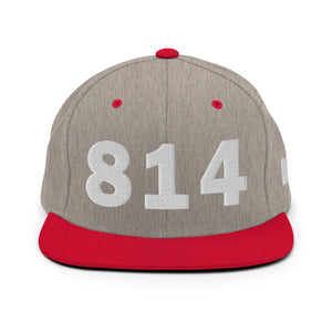 814 Area Code Snapback Hat