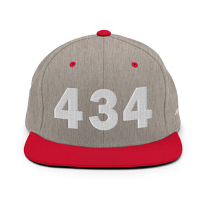 434 Area Code Snapback Hat