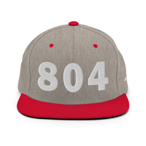 804 Area Code Snapback Hat