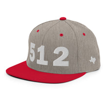 Load image into Gallery viewer, 512 Area Code Snapback Hat