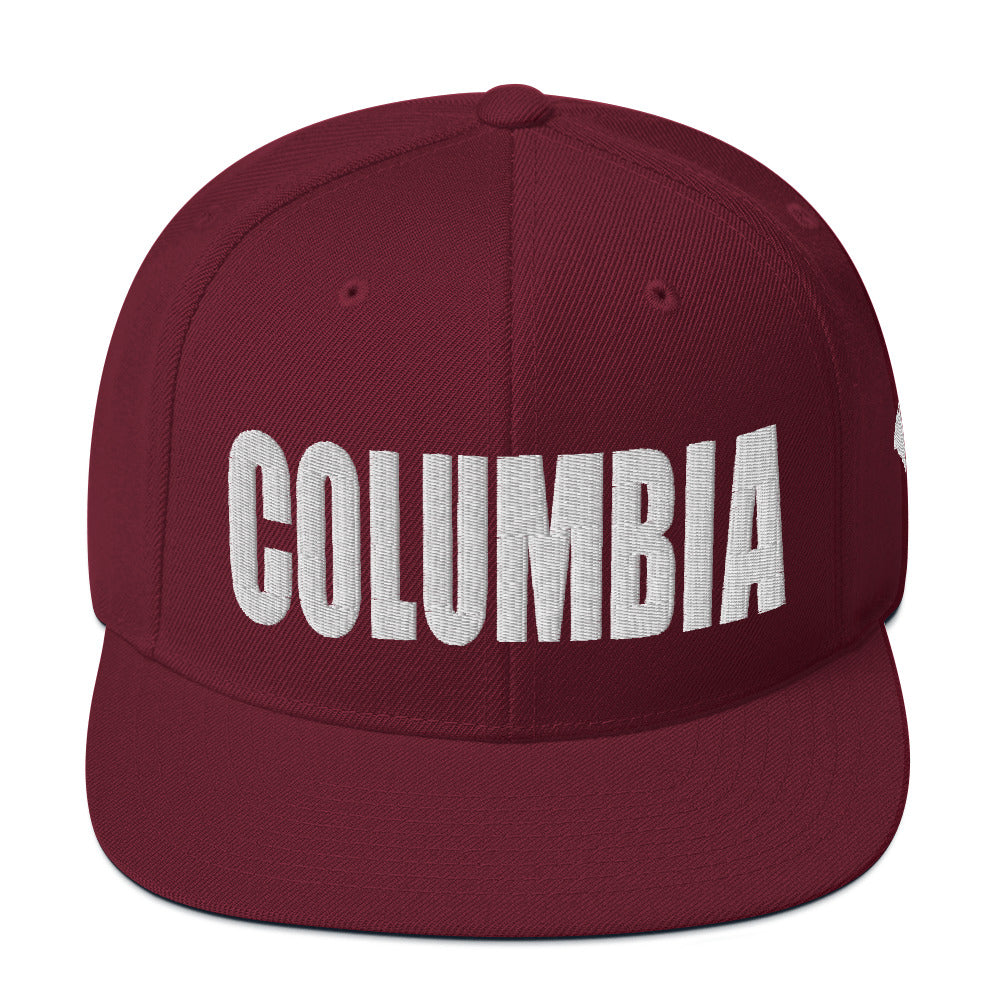 Columbia South Carolina Snapback Hat Maroon