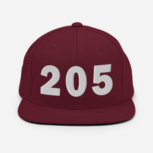 Load image into Gallery viewer, 205 Area Code Snapback Hat