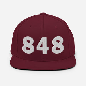 848 Area Code Snapback Hat