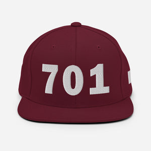 701 Area Code Snapback Hat