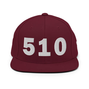 510 Area Code Snapback Hat