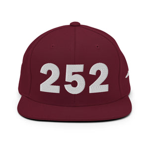 252 Area Code Snapback Hat