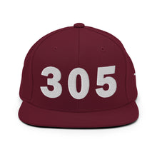 Load image into Gallery viewer, 305 Area Code Snapback Hat