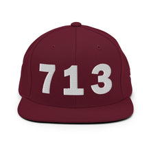 Load image into Gallery viewer, 713 Area Code Snapback Hat