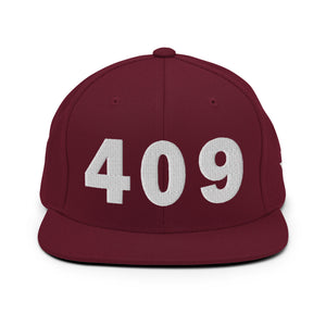 409 Area Code Snapback Hat