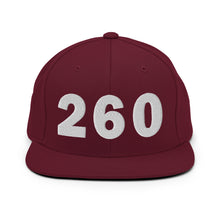 Load image into Gallery viewer, 260 Area Code Snapback Hat