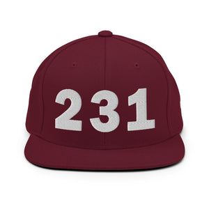 231 Area Code Snapback Hat