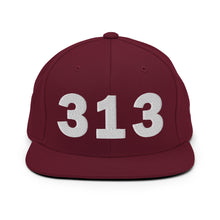 Load image into Gallery viewer, 313 Area Code Snapback Hat