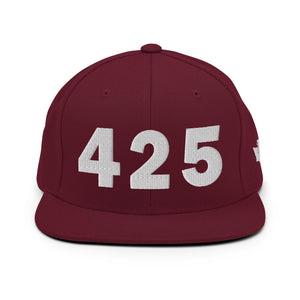 425 Area Code Snapback Hat