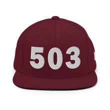 Load image into Gallery viewer, 503 Area Code Snapback Hat