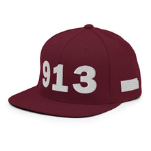 Load image into Gallery viewer, 913 Area Code Snapback Hat