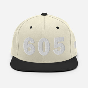 605 Area Code Snapback Hat