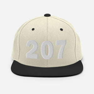 207 Area Code Snapback Hat