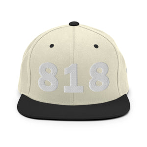 818 Area Code Snapback Hat