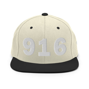 916 Area Code Snapback Hat