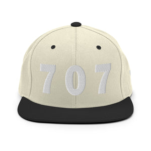 707 Area Code Snapback Hat