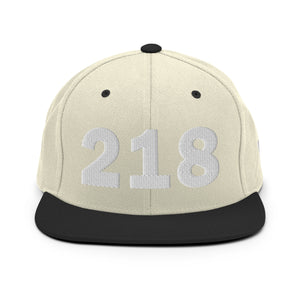 218 Area Code Snapback Hat