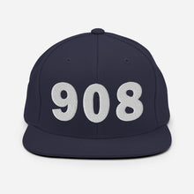 Load image into Gallery viewer, 908 Area Code Snapback Hat