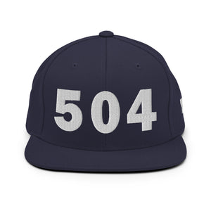 504 Area Code Snapback Hat