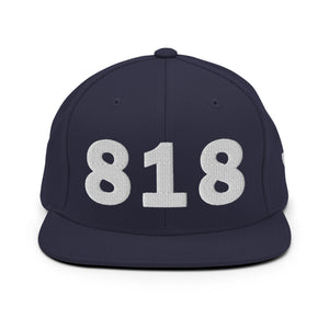 818 Area Code Snapback Hat