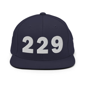 229 Area Code Snapback Hat