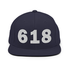 Load image into Gallery viewer, 618 Area Code Snapback Hat