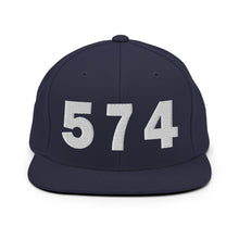 Load image into Gallery viewer, 574 Area Code Snapback Hat
