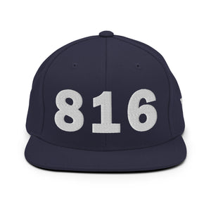 816 Area Code Snapback Hat