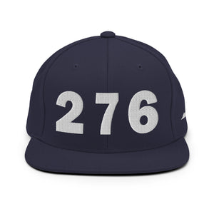 276 Area Code Snapback Hat