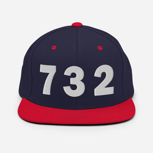 732 Area Code Snapback Hat