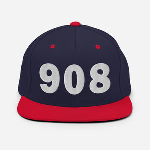 908 Area Code Snapback Hat