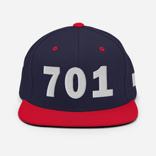 Load image into Gallery viewer, 701 Area Code Snapback Hat