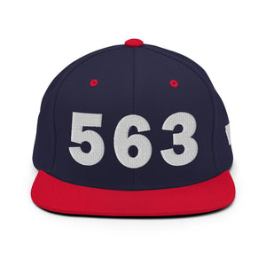 563 Area Code Snapback Hat