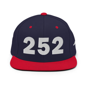 252 Area Code Snapback Hat