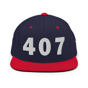 407 Area Code Snapback Hat